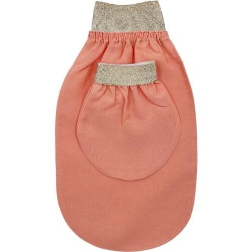 By Feel Fine Gold 100% Silk Turkish Bath Exfoliating Glove Get Bundle Body Mitt Face Glove Remove Dead Skin Skin Whitening