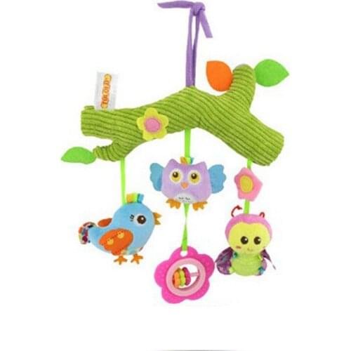 New Rattle Strollers For Dolls Lovely Toys For Baby Bebe Mobile Baby Stroller Toy Plush Learning Education Hanging Rattles