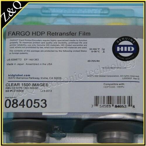 Fargo84053 Clear HDP Retransfer Film for HDP5000 ID card printers