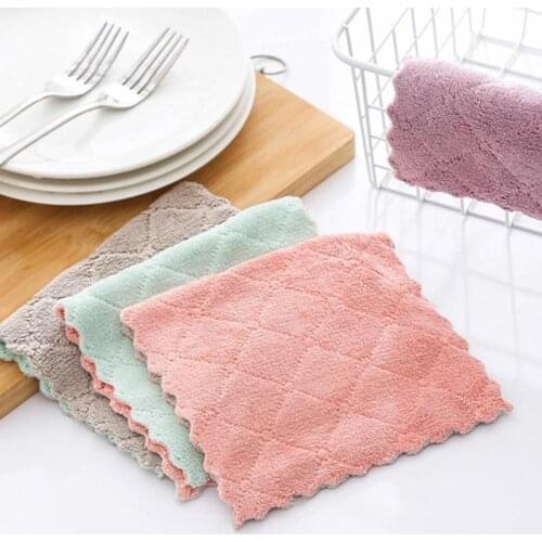 Super Absorbent Microfiber Kitchen Dish Cloth High-efficiency Cleaning Gadgets Towel Household Kichen Tools Tableware
