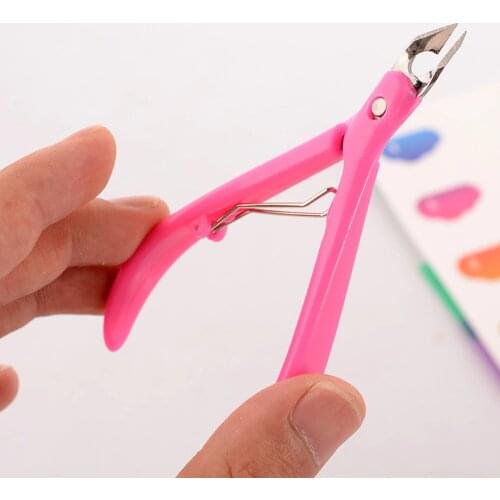 Nail Cuticle Nipper Clipper Rainbow Cuticle Pusher Dead Skin Remover Cuticle Nipper Tweezer Manicure Finger Toe Nail Art Tool