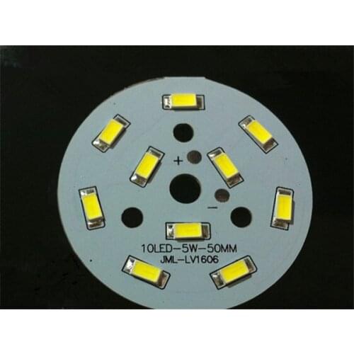 10pcs/lot LED Light board 5W Aluminum plate Lamp beads Circular Downlight Bulb chandelier Light source transformation board 5730