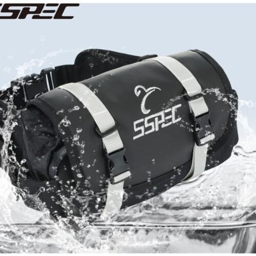 SSPEC Motorcycle Waterproof Waist Bag Racing Travel Bags Motocross Cross Bag Outdoor Riding Casual Waist Black Bag One size