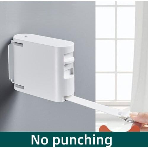 Retractable Clothesline Indoor Outdoor Wall Mounted Heavy Duty Clothes Drying Laundry Line For Balcony Bathroom Apartment Rope