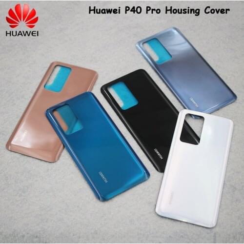 For Huawei P40 Pro Battery Back Cover Rear Door Housing Panel Glass Phone Replacement Repair Parts For Huawei P 40 Pro "6.58"