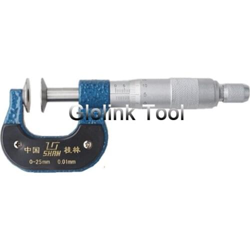 0-25mm ,25-50mmDisk Micrometer Gear Tooth Micrometer Micrmetro Paper Measuring Pan Head Spiral Micrometer Gauge