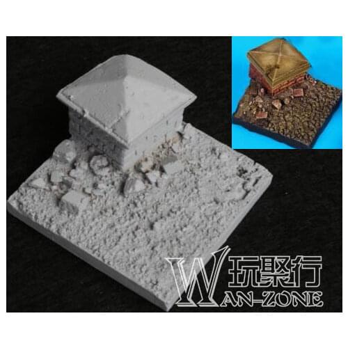 1/35 resin soldier base platform ruins scene components 50x50mm