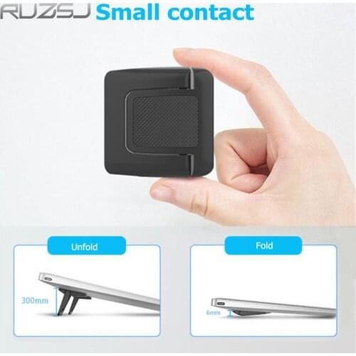 1Pair (2pcs) Mini Portable Invisible Laptop Holder Adjustable Cooling Stand Foldable Multifunctional Holder for Laptop Notebook