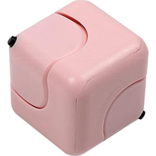 Y1QF 1PC Kids' Party Favor Set Magnetic Fidget Spinner Orbiting Ring Cube for Kids Adults Pressure Anxiety Gyro Spinner Toy