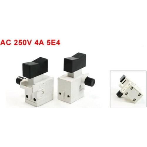 10 Pcs 1NO 1NC Double Pole Single Throw Self Latching Power Tool Switch AC250V 4A