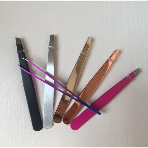 1Pc Stainless Steel Eyebrow Clips Tweezers Trimmer Eyelash Extension Clip Make up Tools Hair Pluckers Eye Brow Nose Face Removal