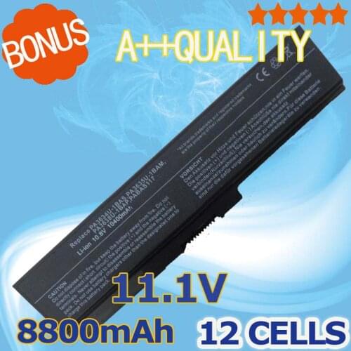 12 cell Laptop Battery for Toshiba Satellite M640 Pro 3000 L510 M300 T130 U400 T110 T110D T130 U500 U505 A660 L311 L317 L510