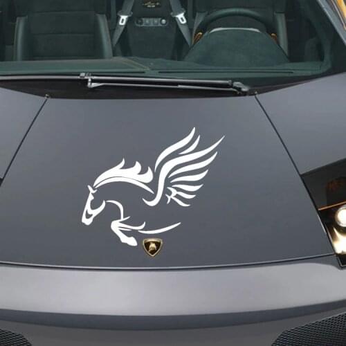 18*15CM PEGASUS Creative Personality Cute Funny Car Stickers Car Decoration Accessories Waterproof Decals