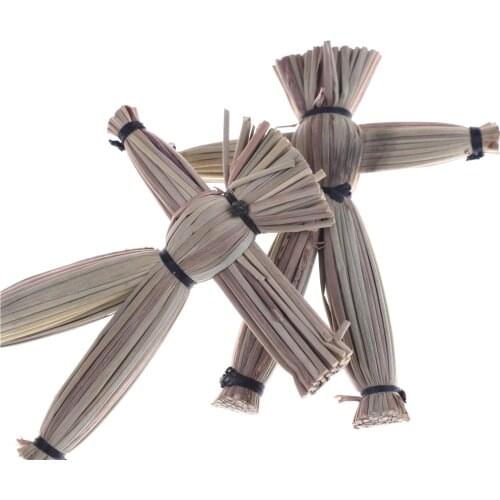 2pcs Novelty April Fools Day Close up Magic Toys Mysterious straw Voodoo Dolls Spooky Magic Stage Comedy Amazing toys