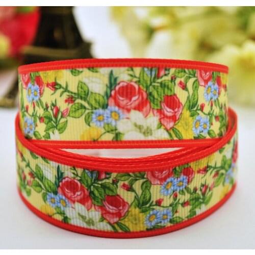 22mm 25mm 38mm 75mm Flowers Cartoon Character Printed grosgrain ribbon party decoration sewing supplies 10Y X-00113