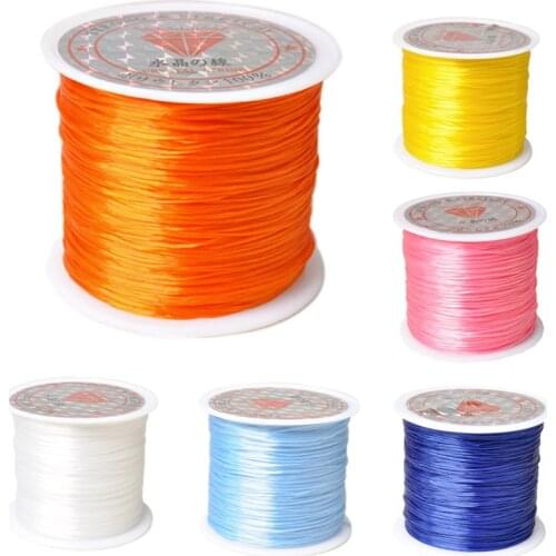 40meters/roll Nylon Multicolor Round Stretch Elastic Cord Beading Cord Necklace Bracelet Thread For Jewelry Making Supplies