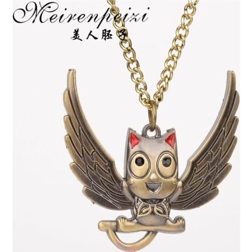 Anime Necklace Pendants Cute Necklace Vintage Bronze Gift For Friends Women Men Wholesale Retro Jewelry Free Shipping