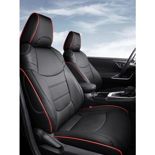 AutoDecorun PVC Leather Seat Cover Car for Lincoln MKZ Seat Cushion Covers Supports 2014-2019 Same Style As Original 12PCS/Sets