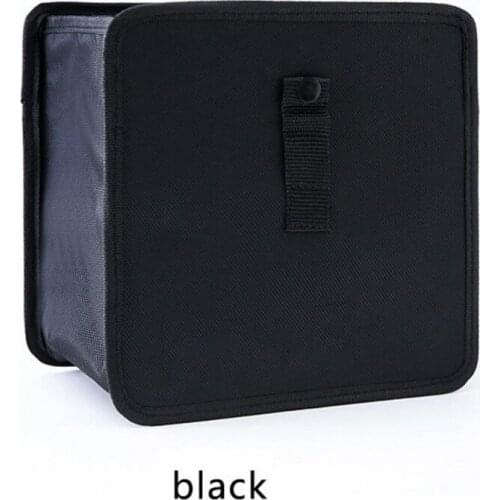 Car Accessories Vehicle Hanging black Bins Rubbish can Folding waterproof debris Storage Box Storage Office Sundries bag pocket