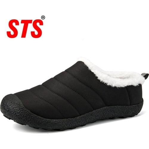 STS Brand 2020 New Winter Ankle Boots Women Snow Boots Warm Plush Platform Boot Rubber Work Boots Sneakers For Women Shoes Safy