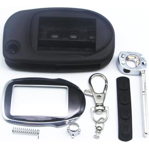 Key case for Scher Khan magicar 7 fold uncut blade fob case cover M7 folding car flip remote