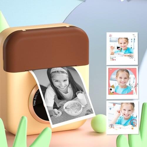 Kids Children Instant Digital Print Camera With Thermal Photo Paper Toys Camera 1080P 2.4in For Christmas Birthday Gift Girl Boy