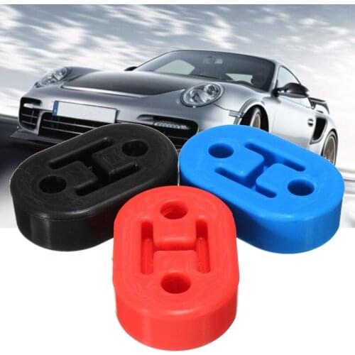 Diameter 11mm 2 Holes Universal Car Rubber Exhaust Tail Pipe Mount Brackets Hanger Insulator