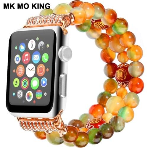 For Apple Watch Band Chinese Style Jewelry Strap 38mm 42mm Womens Watch Replacement Strap Series 4 3 2 IWatch Bracelet