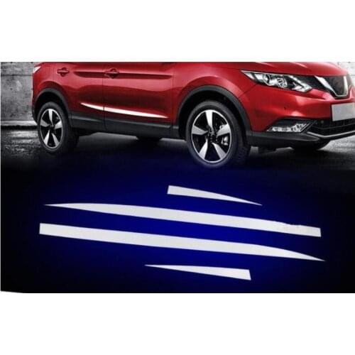 CHROME SIDE DOOR BODY MOLDING TRIM COVER LINE GARNISH PROTECTOR ACCESSORIES for Nissan Qashqai j11 2016 2017 2018 2019