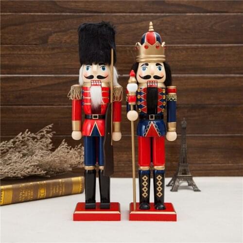 Classic 38cm nutcracker simple european modern decoration christmas gift