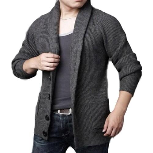 2021 Men Cardigan SweaterCoat Men Casual Sweater Thick Warm Autumn Winter Male Single Breasted Cardigan Masculino