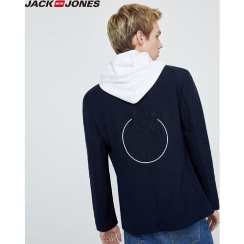 JackJones New Arrival Mens 3D Embroidery Slim Fit Business Casual Suit Jacket | 220108509