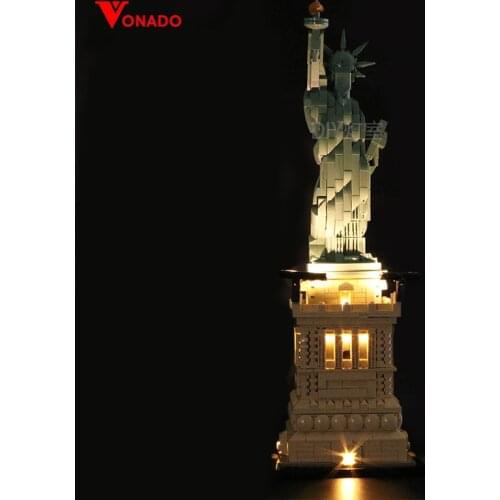 Led Light Set For 21042 Statue Of Liberty Building Block light up childrens block toys (only Led Lighting set,no blocks)