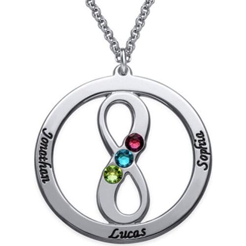 AIYANISHI 925 Silver Personalized Name Necklace Handmade Name Necklaces Child Women Meaning Birthday Gift Custom Name Necklaces