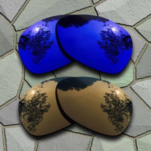 Violet Blue&Bronze Copper Sunglasses Polarized Replacement Lenses for Oakley Crosshair 2012