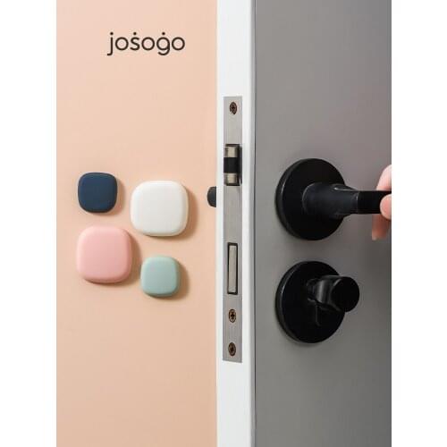 Collision Pad Refrigerator Silicone Pads behind the Door Suction Cup Wall Protection Bump Proof Mute Buffer Door Sticker