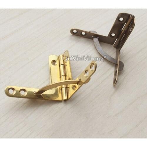 Retro Vintage 50PCS 30X42mm / 41X46mm Pure Brass Box Hinges Quadrant Hinge For DIY Wooden Box Cases Humidor Jewelry Hinges