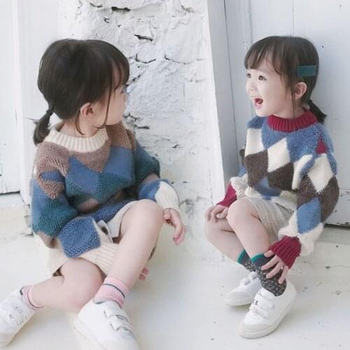 Baby Girls Sweater Winter Warm Tops Knitted Sweater Shirt for Kids Girl Thick Winter Clothes Fashion Children Clothing