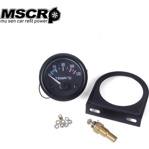 52mm Car Motorcycle Pointer Celsius White Light Water Temp Gauge Modified Delivery Sensor