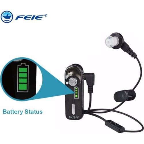 USB Rechargeable Pocket Hearing Aid for the Elderly Digital Wireless Super Power deaf aid for Severe Profound Loss C-06
