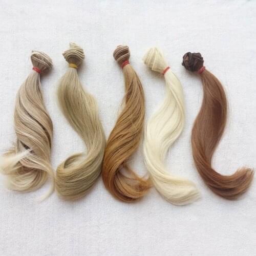 5PCS/LOT Hot Curly Doll Wig Hair Natural Colors DIY BJD Doll Hair