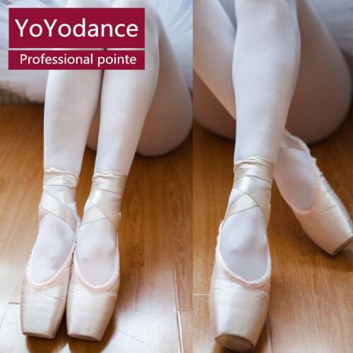 Girls Women Professional Canvas Ballet Pointe Dance Shoes Royal Pink Ballet Practise Shoe Toe Shoe