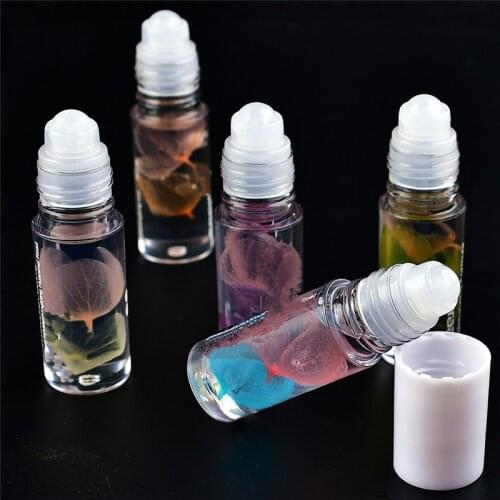 4ml Lip Plumper Oil Colorless Sexy Cute Flower Lip Balm Liquid Lipstick Waterproof Moisturizing Plumper Women Lip Gloss
