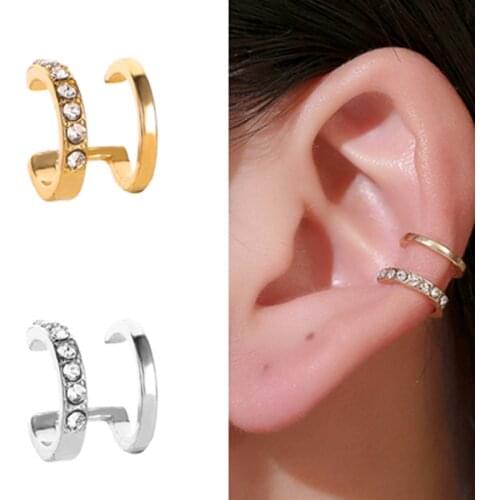 2020 Fashion Punk Rock Geometric Ear Cuff for Women Vintage Unisex Cuff Clip Earrings Without Piercing Statement Jewelry