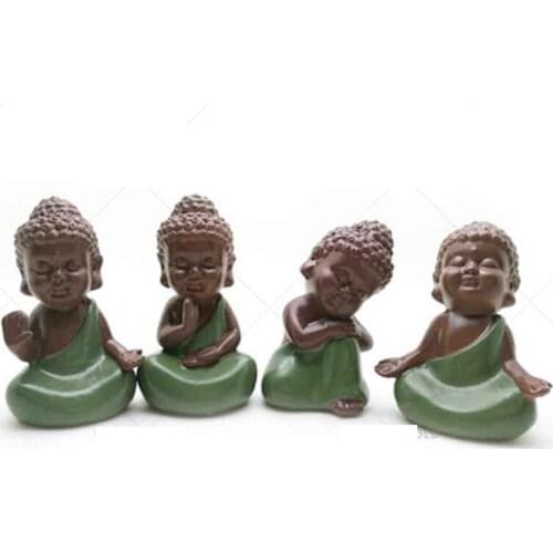 3D Mini Buddha Candle Mold Gypsum Clay Crafts Mould Decorating Silicone Mold for Candle Making Desktop Decoration Soap