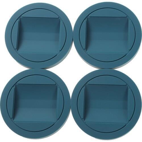 4Pcs Rubber Furniture Cups Bed Stoppers Furniture Cups Furniture Wheel Stoppers fits to All Floors Wheels of Furniture Protector