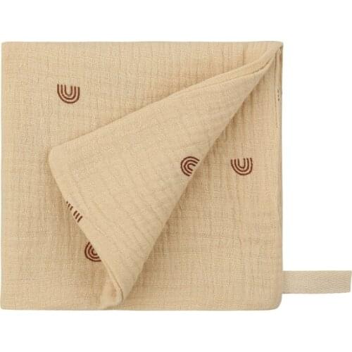 4 Layer Baby Handkerchief Soft Absorbent Gauze Burp Cloth Kids Wipe Cloth Newborn Face Towel Bibs Feeding Bath Towel D0AF