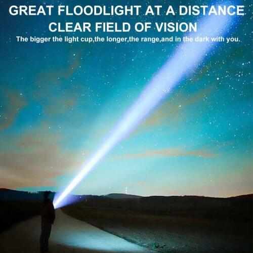 400W Handheld Spotlight Portable USB Rechargeable LED Searchlight Lantern Flashlight Waterproof Spot lamp For Camping Hunting