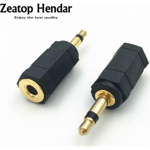 50 Pcs Gold 3.5mm Mono Male to 3.5mm Female Stereo Jack Adaptor Plug Connector