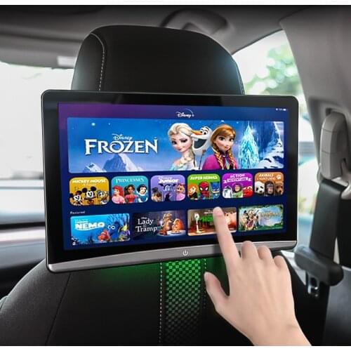 Car TV Headrest Monitor Touch Screen 10.6 Inch Android 9.0 4K 1080P WIFI/Bluetooth/USB/SD/HDMI/FM/Mirror Link Movie Video Player